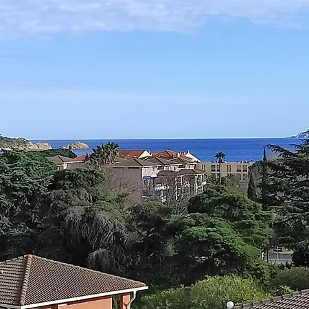 Vue Mer- Beau 2 Personnes-classement 3 étoiles -terrasse Abritee - Wi-fi - Climatisation - Parking Gratuit Appartamento Le Lavandou